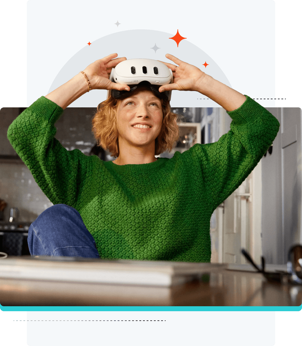 Image of women using VR goggles.