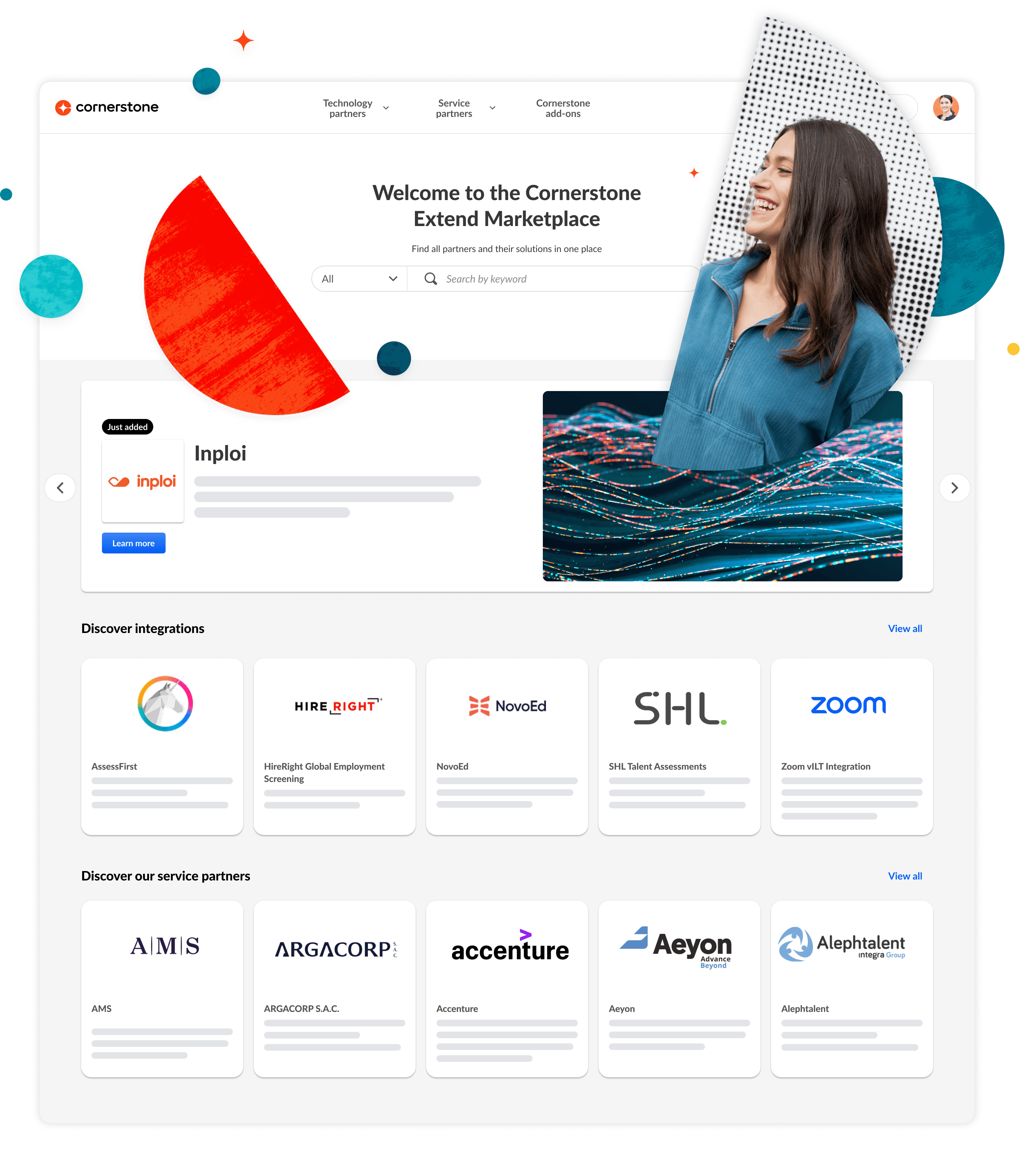 Screenshot of marketplace page.
